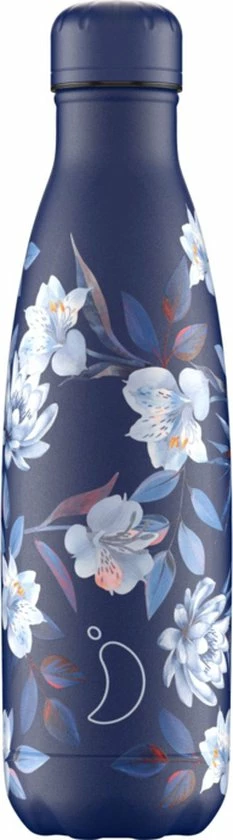 Chilly's Bottles - Drinkfles - Fleur Bleues 500ml 3 Chilly's Bottles - Drinkfles - Fleur Bleues 500ml