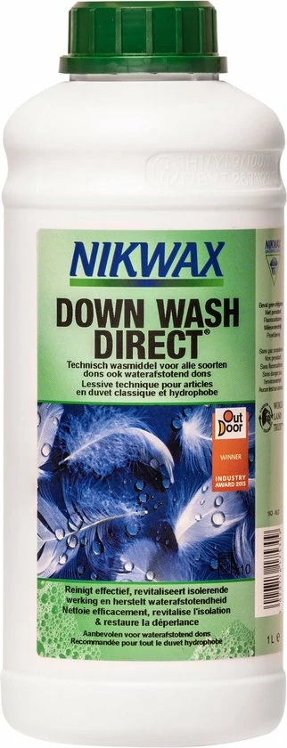 Nikwax Down Wash Direct - Wasmiddel Voor Dons - 1L 3 Nikwax Down Wash Direct - Wasmiddel Voor Dons - 1L