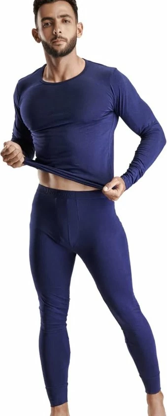 Embrator Thermo Set Shirt En Broek Donkerblauw Maat XL 5 Embrator Thermo Set Shirt En Broek Donkerblauw Maat XL - Image 4