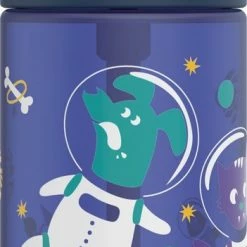 Kambukka Lagoon Drinkfles 400ml -Space Animals Met Geïntegreerd Rietje