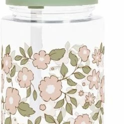 A Little Lovely Company Back To School Set - Drinkfles / 4 Snackdozen / Lunchbox - Bloesems Saliegroen -Alwero winkel 394x840