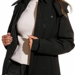 Sailwind Verwarmde Jas / Soft Shell / Dames / Zwart Incl. Powerbank -Alwero winkel 407x840 3