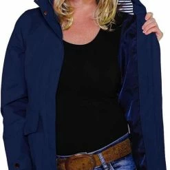 BJØRNSON Selma Regenjas / Zomerjas Dames - Waterdicht - Maat 54 - Donkerblauw -Alwero winkel 452x840