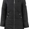 BJØRNSON FIA Winterparka Dames - Winddicht - Waterafstotend - Gewatteerd Gevoerd - Capuchon - Warm - Outdoor Damesjas - Winterjas - Maat 38 - Zwart
