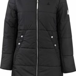 BJØRNSON FIA Winterparka Dames - Winddicht - Waterafstotend - Gewatteerd Gevoerd - Capuchon - Warm - Outdoor Damesjas - Winterjas - Maat 38 - Zwart