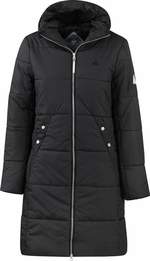 BJØRNSON FIA Winterparka Dames - Winddicht - Waterafstotend - Gewatteerd Gevoerd - Capuchon - Warm - Outdoor Damesjas - Winterjas - Maat 38 - Zwart 3 BJØRNSON FIA Winterparka Dames - Winddicht - Waterafstotend - Gewatteerd Gevoerd - Capuchon - Warm - Outdoor Damesjas - Winterjas - Maat 38 - Zwart