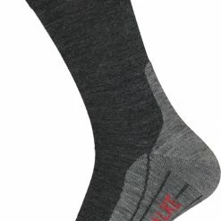 FALKE TK5 Wander Wandelsokken Mid-rise Zacht Thermisch Anti-blaar Antizweet Zonder Motief Met Elastische Boord Warm Admend Merinowol Grijs Heren Sportsokken - Maat 39-41 -Alwero winkel 497x840 3