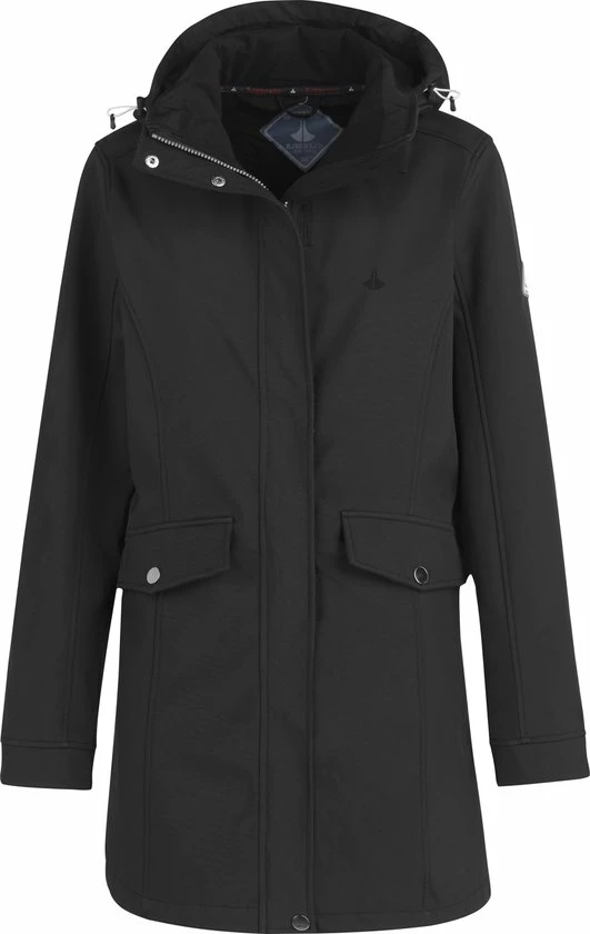 BJØRNSON YLVA Softshell Jas 4 Seizoenen Dames - Winddicht - Fleece Gevoerd - Capuchon - Tussenjas - Damesjas - Maat 42 - Zwart 3 BJØRNSON YLVA Softshell Jas 4 Seizoenen Dames - Winddicht - Fleece Gevoerd - Capuchon - Tussenjas - Damesjas - Maat 42 - Zwart