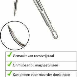 Magnetar 【VISMAGNEET HAAK】RVS Dreghaak Extra Groot – Magneetvissen Accessoires 11 Magnetar 【VISMAGNEET HAAK】RVS Dreghaak Extra Groot – Magneetvissen Accessoires -Alwero winkel 534x840 6