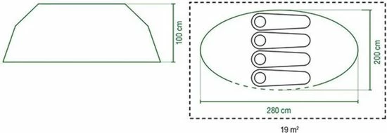 Coleman Galiano 4 Pop-up Tent - 4-Persoons - Blauw/Wit 9 Coleman Galiano 4 Pop-up Tent - 4-Persoons - Blauw/Wit - Image 7