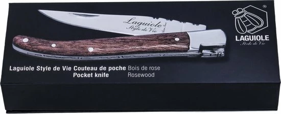 Laguiole Style De Vie Zakmes - In Giftbox - Rozenhout 4 Laguiole Style De Vie Zakmes - In Giftbox - Rozenhout - Image 2