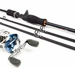 Eurocatch Fishing Baitcaster Twin Tip Starterset - 1.80m - Baitcast Hengelset - Zilver