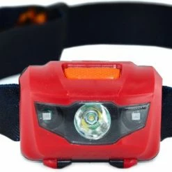 Hoofdlamp LED - Hoofdlampje Waterdicht - Incl AAA Batterijen - Rood - King Mungo