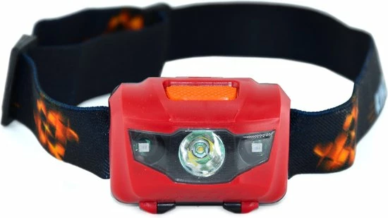 Hoofdlamp LED - Hoofdlampje Waterdicht - Incl AAA Batterijen - Rood - King Mungo 3 Hoofdlamp LED - Hoofdlampje Waterdicht - Incl AAA Batterijen - Rood - King Mungo