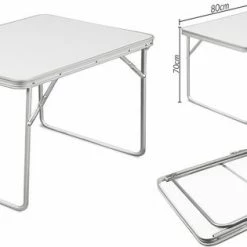 Merkloos Aluminium Inklapbare Tuintafel - Campingtafel - 80x60x68 Cm 24 Merkloos Aluminium Inklapbare Tuintafel - Campingtafel - 80x60x68 Cm -Alwero winkel 550x315 1
