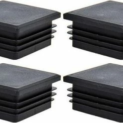 Proplus Inslagdop 60 X 60 Mm Kunststof Zwart 4 Stuks