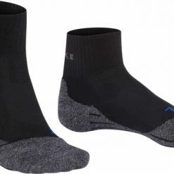 FALKE TK2 Explore Cool Short Wandelsokken Kort Zacht Thermisch Anti-blaar Antizweet Zonder Motief Met Elastische Boord Verkoelend Ademend Sneldrogend Zwart Heren Sportsokken - Maat 46-48 -Alwero winkel 550x344 2