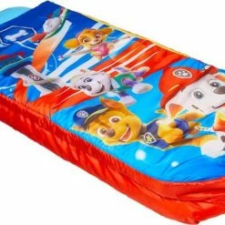 Paw Patrol Junior ReadyBed-2 In 1 Kids Sleeping Inflatable Air Bed In A Bag With A Pump, Polyester, Single