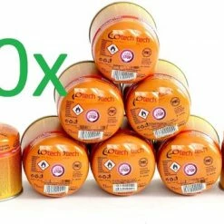 SMH LINE® - 10x Gasvulling Priktank - Gaspatroon - Gasbus Butaangas Basic 190g - Prikcartouche - Met Geïntegreerd Gasbloksysteem