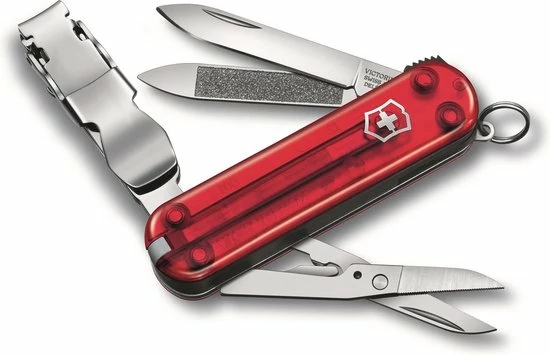 Victorinox NailClip 580 Zakmes 8 Functies Transparant Rood 3 Victorinox NailClip 580 Zakmes 8 Functies Transparant Rood