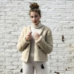 Alwero "Vest Chanelly 100% Wol" Beige - M -Alwero winkel 550x366 94