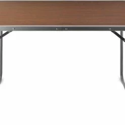 Merkloos Deuba Campingtafel Houtlook Aluminium 80x60x70cm Opvouwbaar -Alwero winkel 550x379