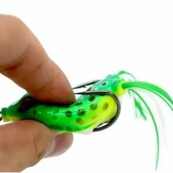 Merkloos Lure Frog - Roofvissen Kunstaas Kikker - 13g - Groen - Softbait - Floater / Topwater -Alwero winkel 550x385