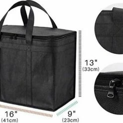Buxibo - Ruime Koeltas 31 Liter - Compacte Coolerbag Met Rits & Hengsels - Zwart -Alwero winkel 550x398 2