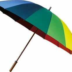 Impliva Grote Golfparaplu - Regenboog