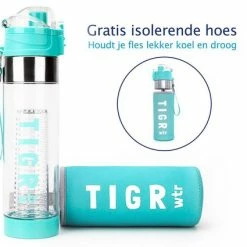 TIGR The Infuser - Drinkfles Met Fruitfilter - 100% BPA Vrij - 700ML – Blauw -Alwero winkel 550x425 2