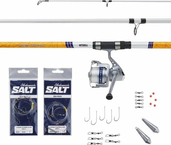 Mitchell - Strand Surf Compleet Hengelset + Onderlijnen & Lood 3 Mitchell - Strand Surf Compleet Hengelset + Onderlijnen & Lood