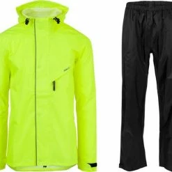 AGU Passat Regenpak Essential - Fluo Geel - XS - Dames & Heren - Waterdicht