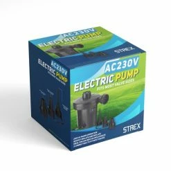 Strex Elektrische Luchtpomp - 250L/min - Elektrische Lucht Pomp - Opblaas Pomp - Elektrische Pomp Voor Zwembad - Lucht Bed Pomp -Alwero winkel 550x483 1