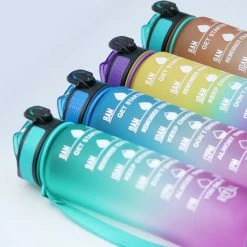 Sahara Sailor - Waterfles 1 Liter - Motivatie - Tijdsmarkering - Lekvrij - Blauw Roze -Alwero winkel 550x488 6