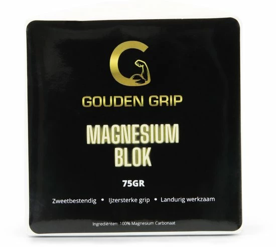 Gouden Grip Magnesium Blok 75 Gram + GRATIS Griptraining E-book - 100% Magnesium Carbonaat - Chalk Block - Magnesium Poeder - Gym Chalk - Grip - Klimmen - Crossfit - Fitness - Boulderen - Turnen 4 Gouden Grip Magnesium Blok 75 Gram + GRATIS Griptraining E-book - 100% Magnesium Carbonaat - Chalk Block - Magnesium Poeder - Gym Chalk - Grip - Klimmen - Crossfit - Fitness - Boulderen - Turnen - Image 2