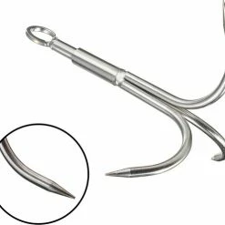 Magnetar 【VISMAGNEET HAAK】RVS Dreghaak Extra Groot – Magneetvissen Accessoires