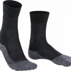 FALKE TK5 Wander Wandelsokken Mid-rise Zacht Thermisch Anti-blaar Antizweet Zonder Motief Met Elastische Boord Warm Admend Merinowol Grijs Heren Sportsokken - Maat 39-41 -Alwero winkel 550x496 3