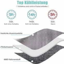 HN® Lunchtas Grijs Pijlen, Geïsoleerde Koeltas, Lekvrij, Extra Grote Opening Voor De Lunch Box, 25×16,5×26cm Design Heren En Dames -Alwero winkel 550x496 6