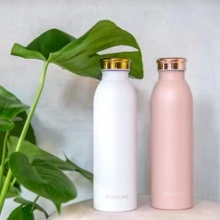 Aquachic Thermosfles 500 ML - Drinkfles Lekvrij - Vacuum BPA-vrije Waterfles Voor Werk, Sport, Fitness, Yoga, Reizen, School, Volwassenen, Baby's En Kinderen - Roze Design - Nederlands Merk -Alwero winkel 550x502 5