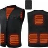 Merkloos Elektrisch Verwarmd Vest, 10000mAh Elektrisch Verwarmd Jack Warm Vest Voor Dames En Heren. Winter Outdoor Skiën, Wandelen, Jagen, Motorfiets, Kamperen (inclusief Batterij)