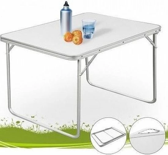 Merkloos Aluminium Inklapbare Tuintafel - Campingtafel - 80x60x68 Cm 14 Merkloos Aluminium Inklapbare Tuintafel - Campingtafel - 80x60x68 Cm - Image 12