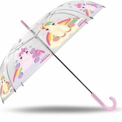 Merkloos Sweet Dreams Eenhoorn/unicorn Kinderparaplu Voor Meisjes/kinderen 54 Cm - Sweet Dreams - Kinderparaplu - Regenkleding/regenaccessoires