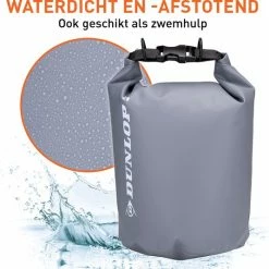 Dunlop Drybag Met Schouderriem - 10 Liter - 100% Polyester - Stofdicht - Grijs 12 Dunlop Drybag Met Schouderriem - 10 Liter - 100% Polyester - Stofdicht - Grijs -Alwero winkel 550x535 6