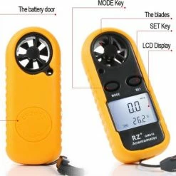 Anemometer Draagbaar Compact HaverCo / Windmeter 30m/s Met LCD Scherm Digitaal -Alwero winkel 550x538