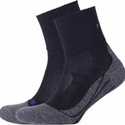 FALKE TK2 Explore Cool Short Wandelsokken Kort Zacht Thermisch Anti-blaar Antizweet Zonder Motief Met Elastische Boord Verkoelend Ademend Sneldrogend Zwart Heren Sportsokken - Maat 46-48 -Alwero winkel 550x540 8