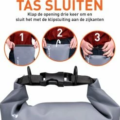 Dunlop Drybag Met Schouderriem - 10 Liter - 100% Polyester - Stofdicht - Grijs 11 Dunlop Drybag Met Schouderriem - 10 Liter - 100% Polyester - Stofdicht - Grijs -Alwero winkel 550x545 14