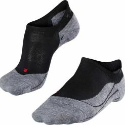 FALKE TK5 Wander Invisible Wandelsokken Kort Zacht Thermisch Anti-blaar Antizweet Zonder Motief Met Elastische Boord Admend Merinowol Zwart Dames Sportsokken - Maat 39-40