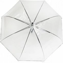 Smati Transparant Basic Paraplu - Transparant - Opent Automatisch - Zwart - Ø85cm 8 Smati Transparant Basic Paraplu - Transparant - Opent Automatisch - Zwart - Ø85cm -Alwero winkel 550x549 6