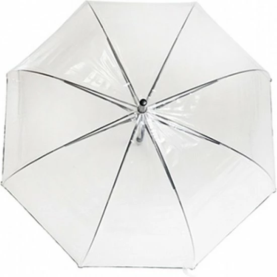 Smati Transparant Basic Paraplu - Transparant - Opent Automatisch - Zwart - Ø85cm 5 Smati Transparant Basic Paraplu - Transparant - Opent Automatisch - Zwart - Ø85cm - Image 3