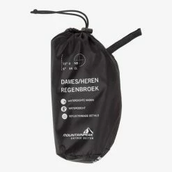 Mountain Peak Dames/heren Regenbroek - Zwart - Maat XXL -Alwero winkel 550x550 120
